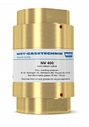 Обратный клапан NV 400  WITT-GASETECHNIK